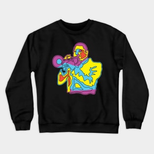 Colorful Trumpeter Abstract Modern Style Crewneck Sweatshirt